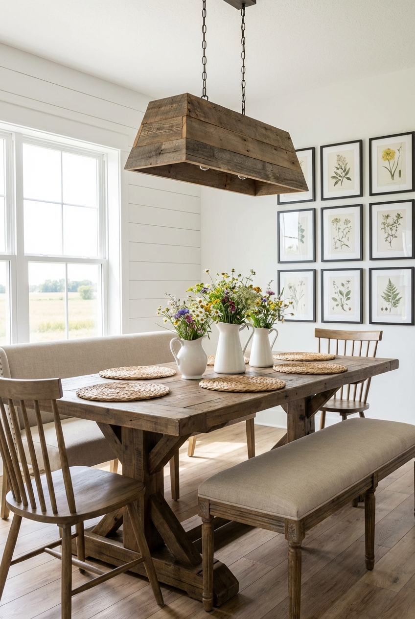 Farmhouse Dining Room Decor - Charming Design Ideas - Featured Image
