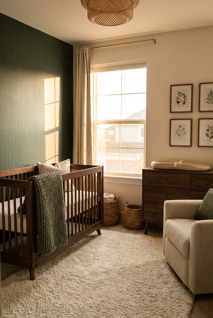Cozy Dark Brown Crib Nursery Ideas to Inspire - Featured Image